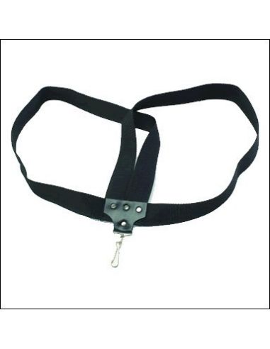 Nylon strap 210x5 cm. 1 carabiner