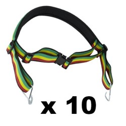 Pack 10 correas de batucada rasta