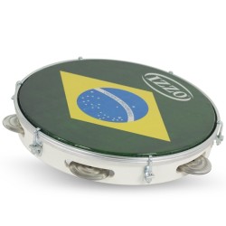 Pandeiro 10" abs bianco