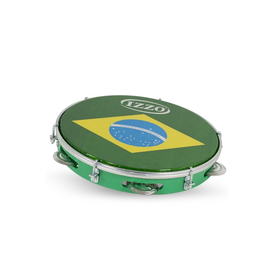 Pandeiro 10" abs verde