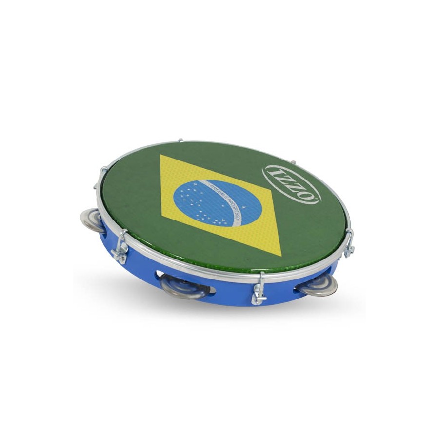 Pandeiro 10" abs azul