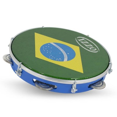 Pandeiro 10" abs blu