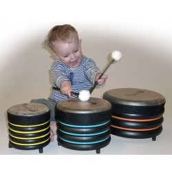 Set of 3 trommus drums