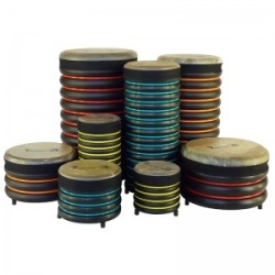 Set of 8 trommus drums