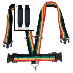 Bandolera hombro con hombreras cruzada (correa para timba)