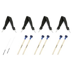 Pack d'accessoires légers (4 sangles, 6 maillets surdo et 2 baguettes)