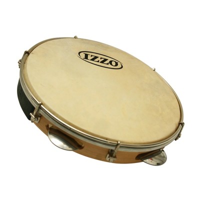 Toppa in pelle Pandeiro 10" Izzo Wood