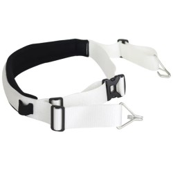 White batucada padded waist belt