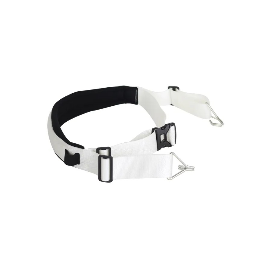 White batucada strap padded waist