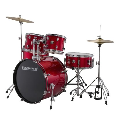 Set batería Ludwig LC170 Accent Fuse Red Foil