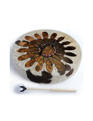 Shamanic drum with hair 18"x3"