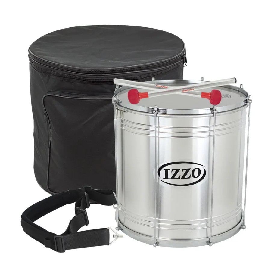 Pack Surdo Izzo 18"X45Cm 8 Div Iz7996 +Custodia+Mazze+Tracolla