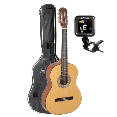 3/4 guitar with case and tuner