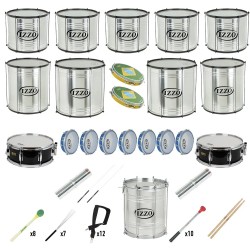 Pack of 23 batucada instruments for schools