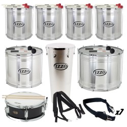 Packung mit 8 Izzo Samba-Reggae-Instrumenten