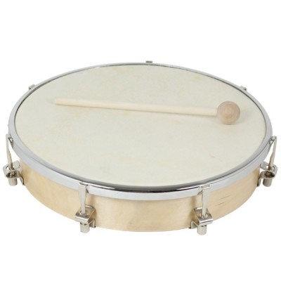 Tambourin en bois Econ. 20cm dizaines. P / skin réf.01604