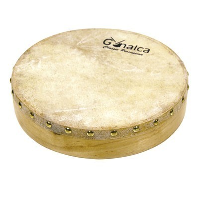 Tambourin en cuir 20cm cloué ref.vh01500