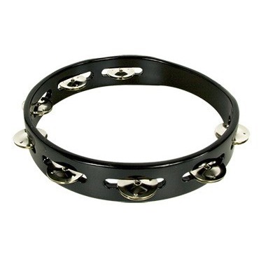 Simple tambourine 25 cm without head black stf5040