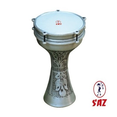 Aluminium mit türkischer Darbuka-Gravur