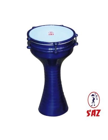 Darbuka turca, azul, con platos