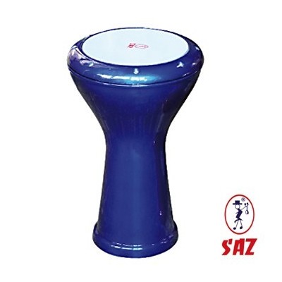 Darbuka egípcia pintada de azul