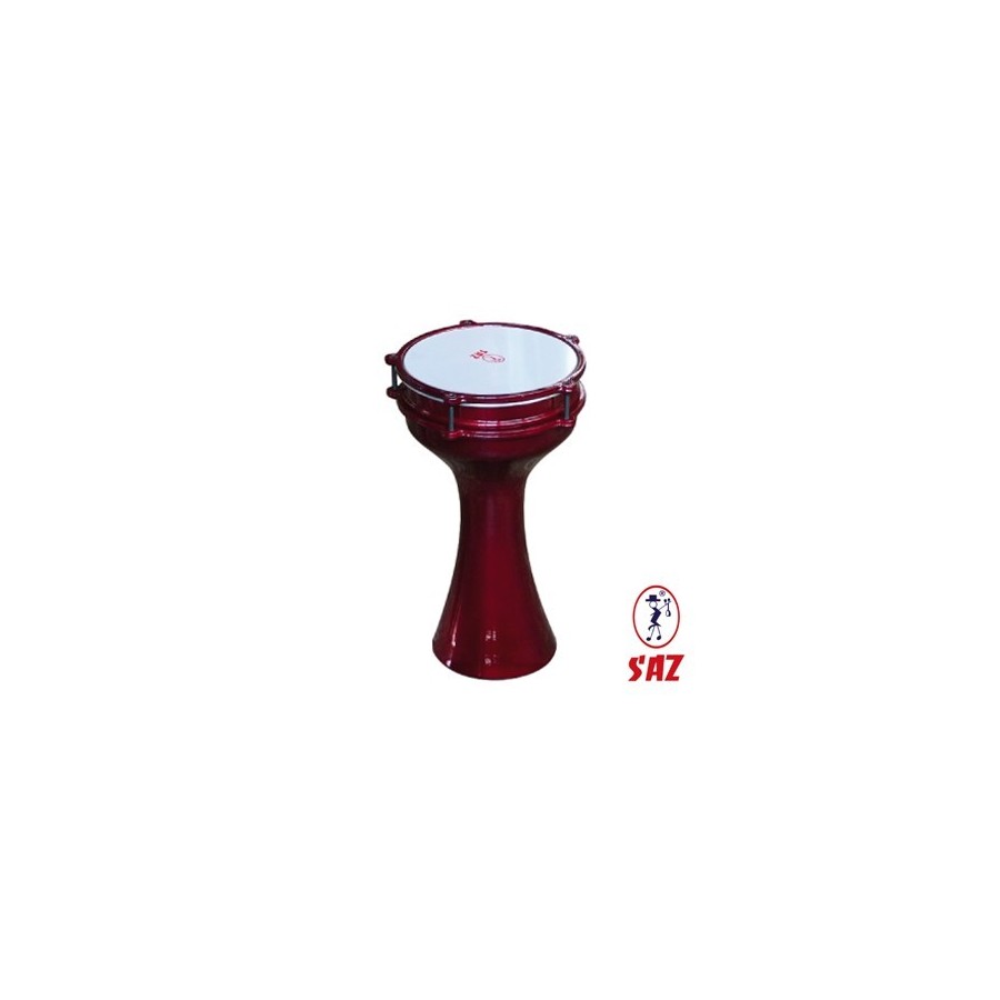 Darbuka turca dipinta di rosso