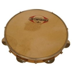 Pandeiro 11" madera parche piel